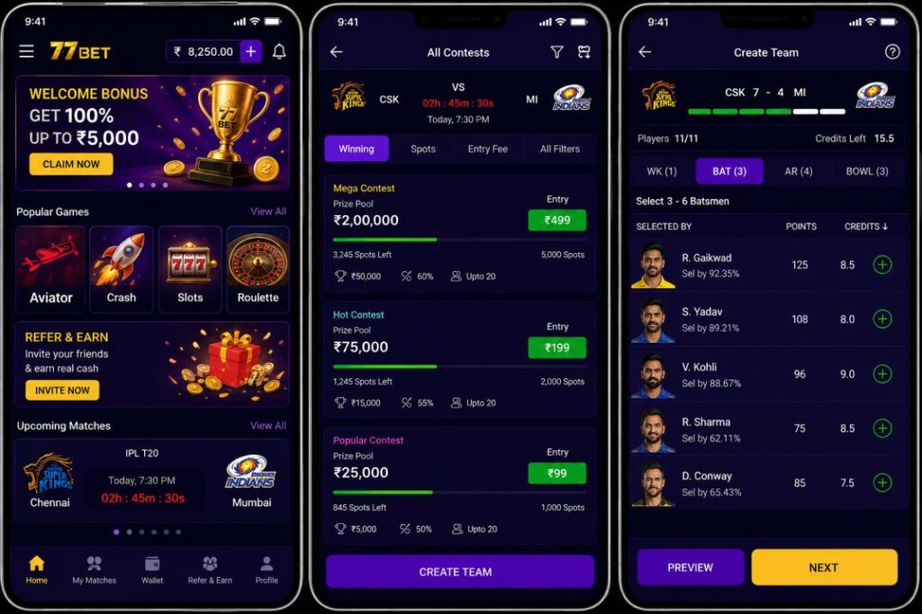 77 bet app